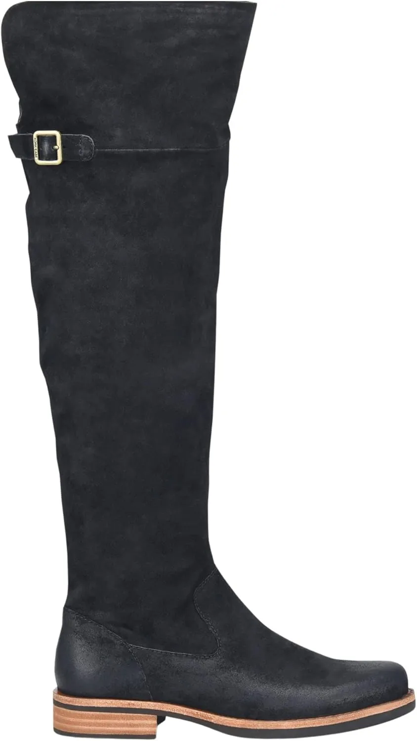 KORK-EASE Women's Addison Soft Hand-Finished Distressed Suede Leather Knee-High Boots