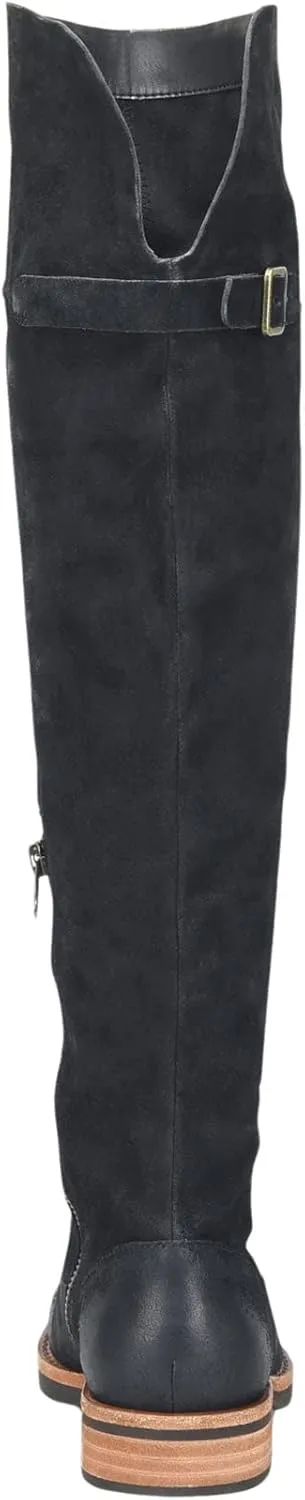 KORK-EASE Women's Addison Soft Hand-Finished Distressed Suede Leather Knee-High Boots