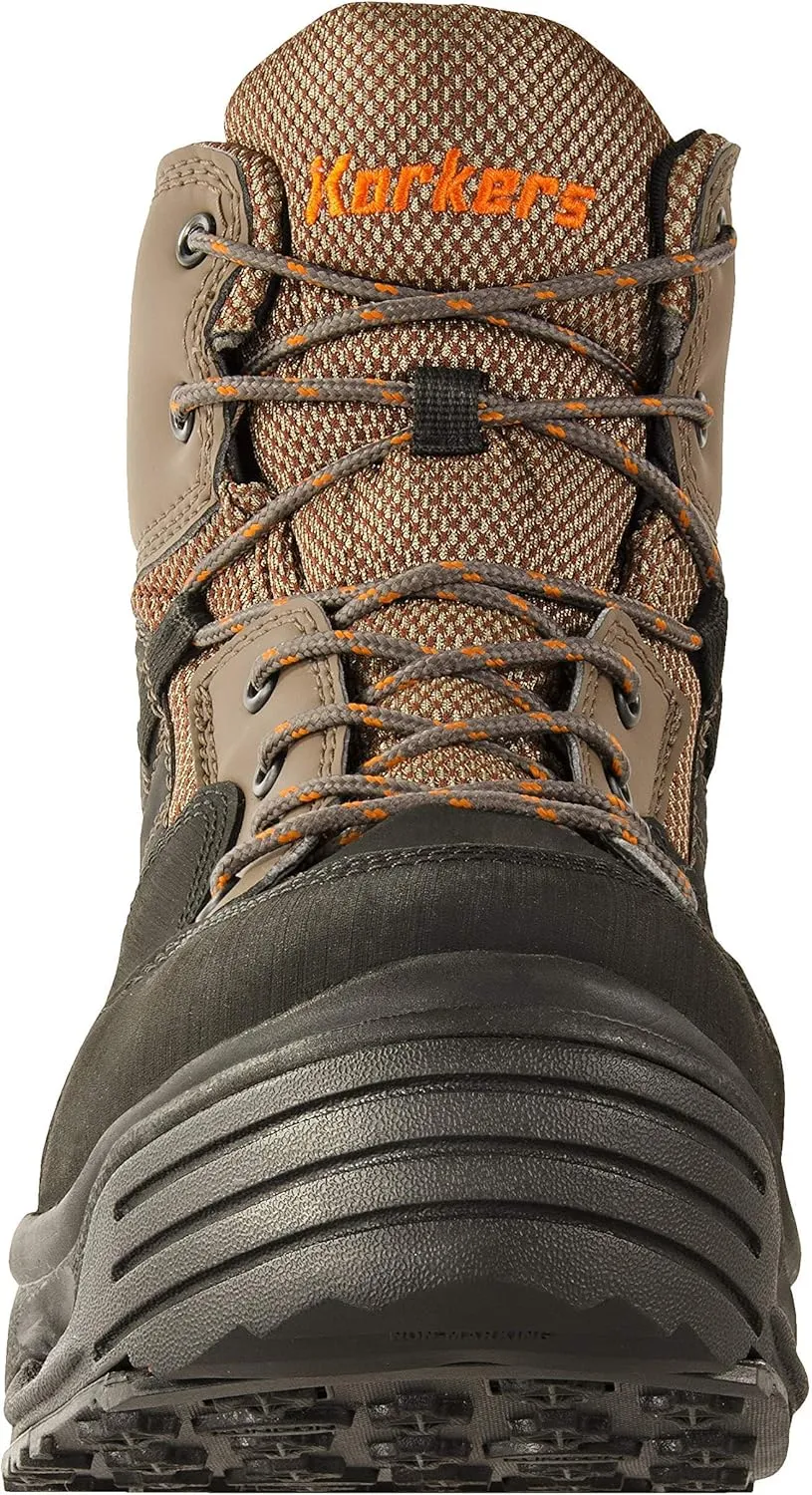 Korkers Buckskin Men's Wading Boots - Durable and Non-Corrosive - Includes Interchangeable Felt & Kling-On Soles