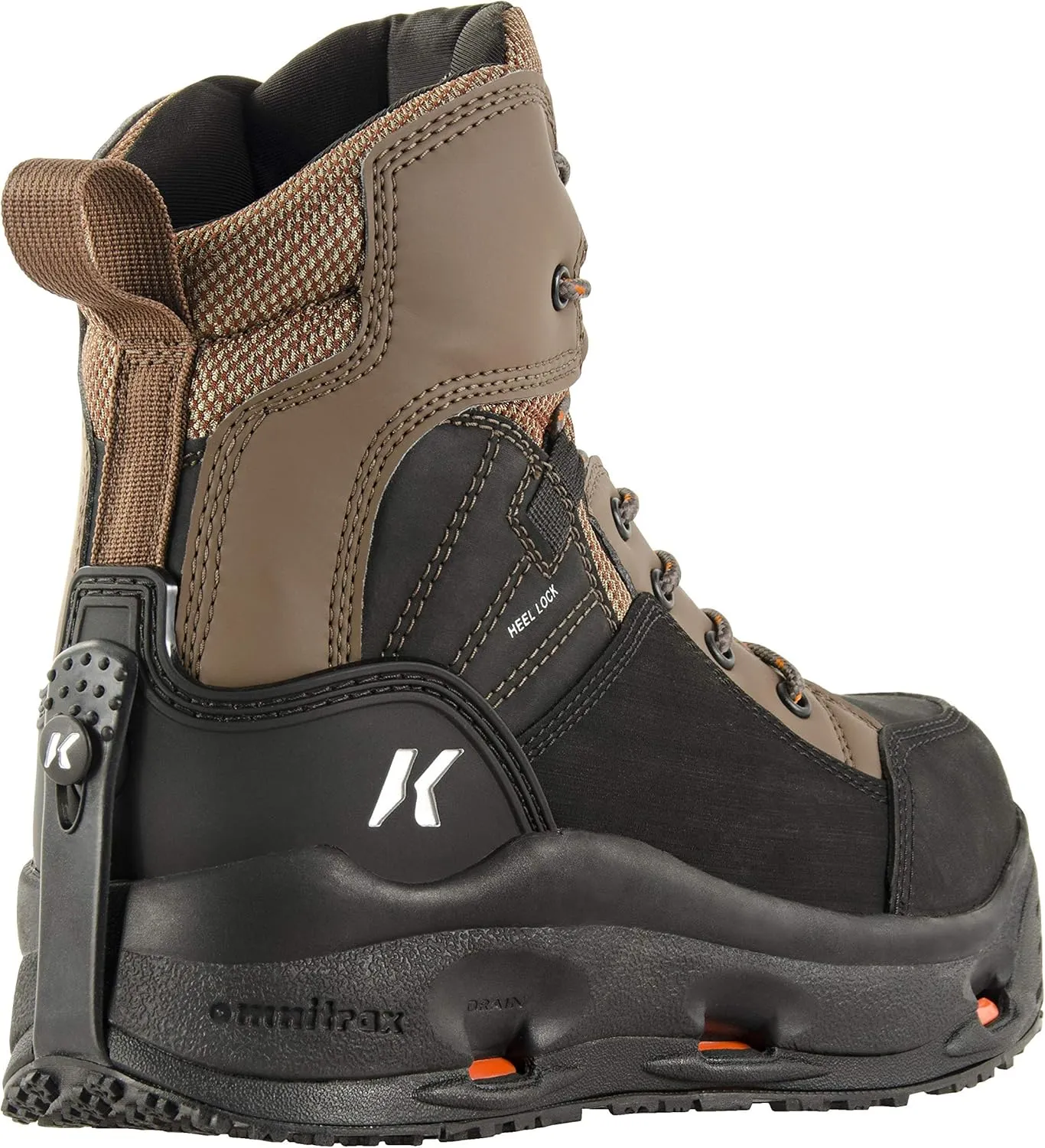 Korkers Buckskin Men's Wading Boots - Durable and Non-Corrosive - Includes Interchangeable Felt & Kling-On Soles