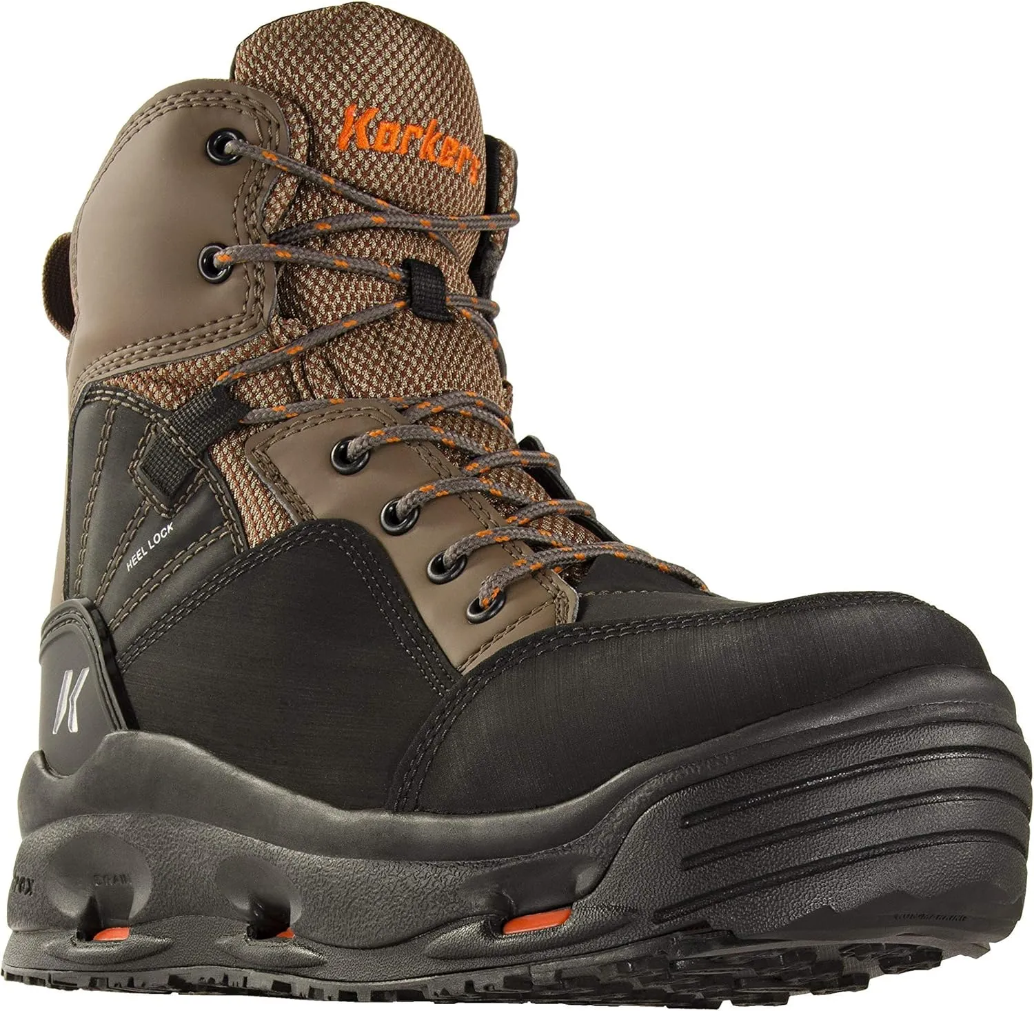 Korkers Buckskin Men's Wading Boots - Durable and Non-Corrosive - Includes Interchangeable Felt & Kling-On Soles