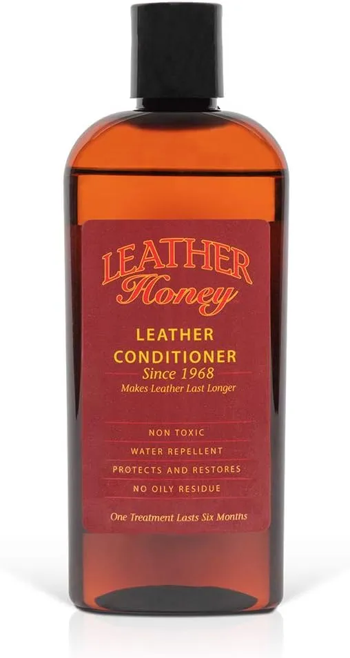 Leather Honey Leather Conditioner, Since 1968. for All Leather Items Including Auto, Furniture, Shoes, Purses and Tack. Non-Toxic and Made in The USA / 8 Fl Oz (Pack of 1)
