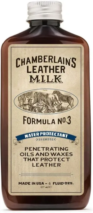 Leather Milk Leather Water Repellent and Protector - Water Protectant No. 3 - All Natural, Non-Toxic Water Proofer and Liquid Sealant. Made in The USA. 2 Sizes. Includes Premium Applicator Pad!