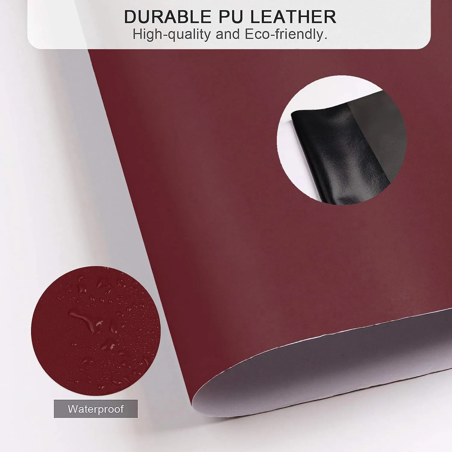 Leather Repair Tape, Self-Adhesive Leather Repair Patch for Couch Furniture Sofas Car Seats, Advanced PU Vinyl Leather Repair Kit(Brown, 23.6X79 inch)