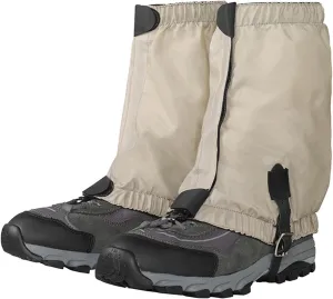 leg Gaiters Outdoor Leggings Waterproof Gaiters, Short Breathable Snow Mountain Climbing Leggings, Desert Trekking Shoe Cover, Jungle Hunting, Snake Bite Proof (Color : Gray, Size : S)