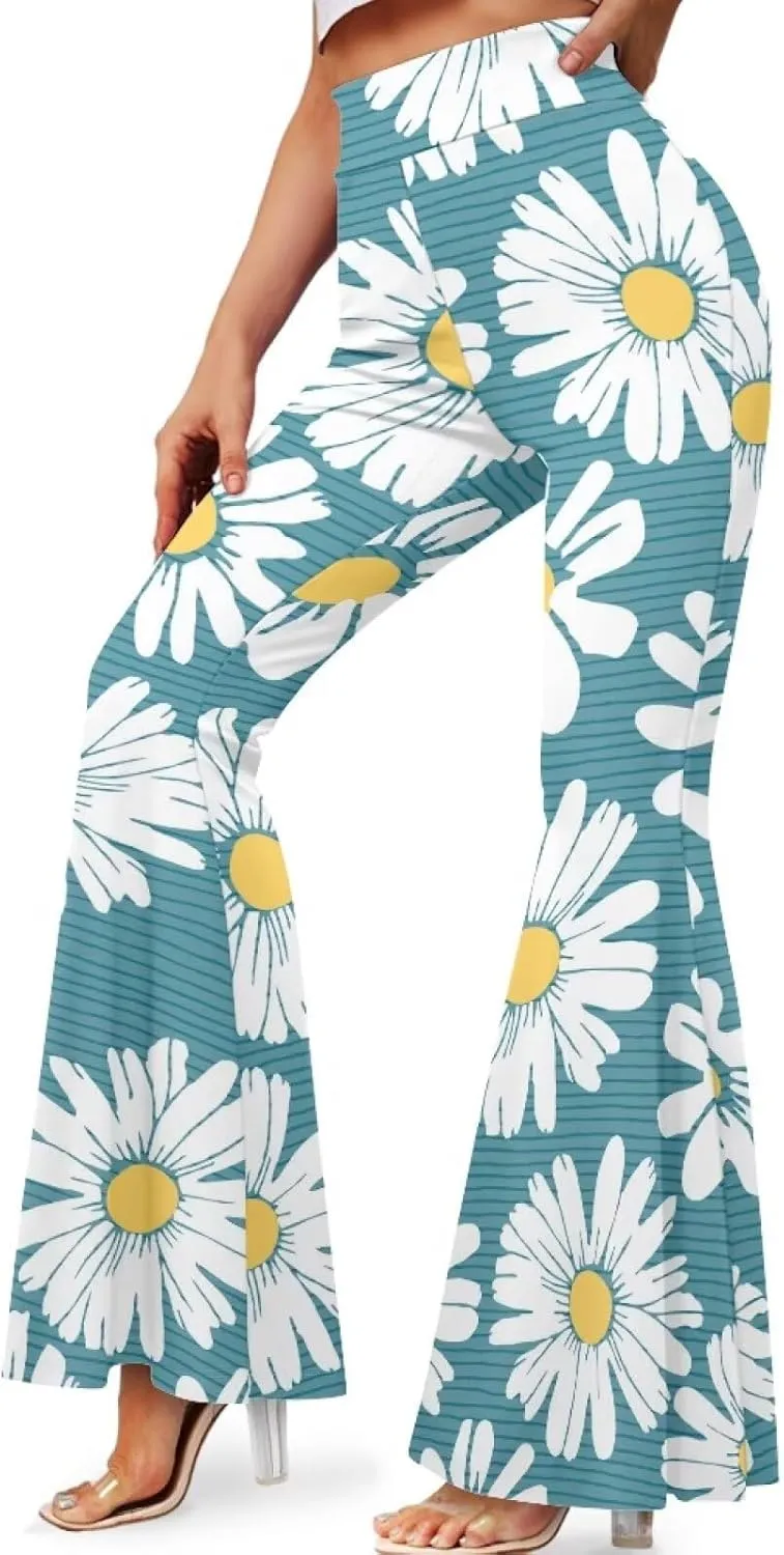 Leggings for Women Plus Size Yoga Pants, Buttery Soft Bell Bottom Palazzo, Skin-Friendly and Stretchy Slim-Fit