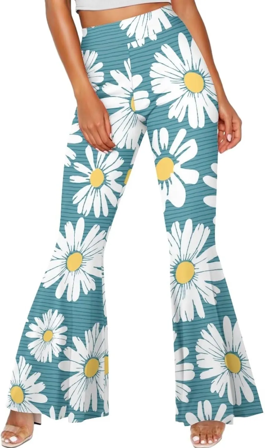 Leggings for Women Plus Size Yoga Pants, Buttery Soft Bell Bottom Palazzo, Skin-Friendly and Stretchy Slim-Fit