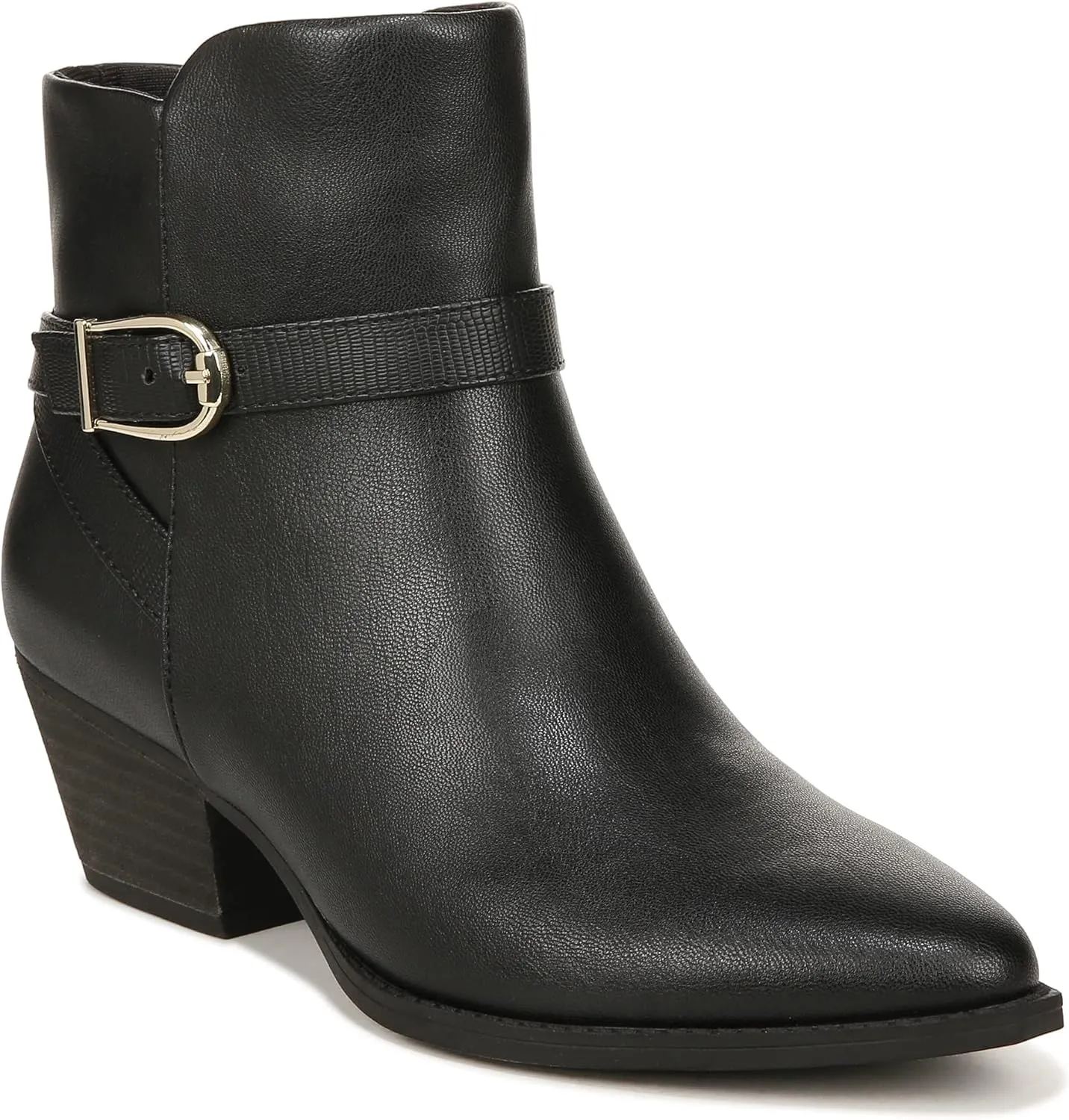 LifeStride Women's Roxanne Western Block Heeled Ankle Bootie