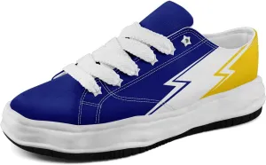 Lightning Canvas Sneakers Comfortable Casual Walking Sports Shoes for Men Women Non-slip Lace-up Flat Tennis Trainers
