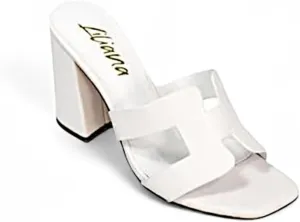Liliana Women Chunky heel Slip On Heeled Sandals