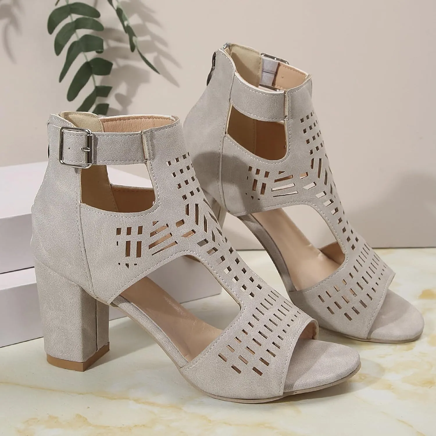 Low Heel Dress Shoes For Women Wedding Platform Sandals Cute Slip-On Dressy Slide On Shoes Women
