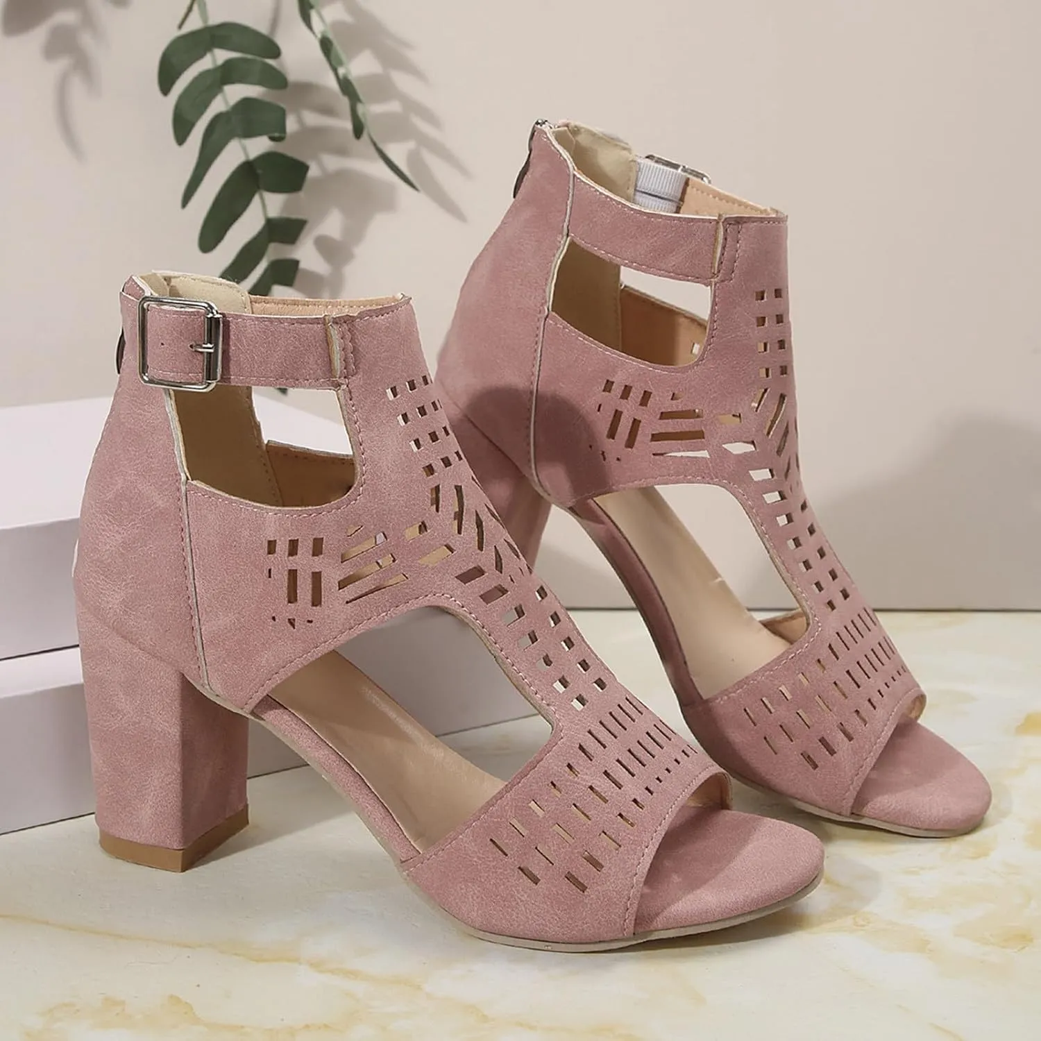 Low Heel Dress Shoes For Women Wedding Platform Sandals Cute Slip-On Dressy Slide On Shoes Women