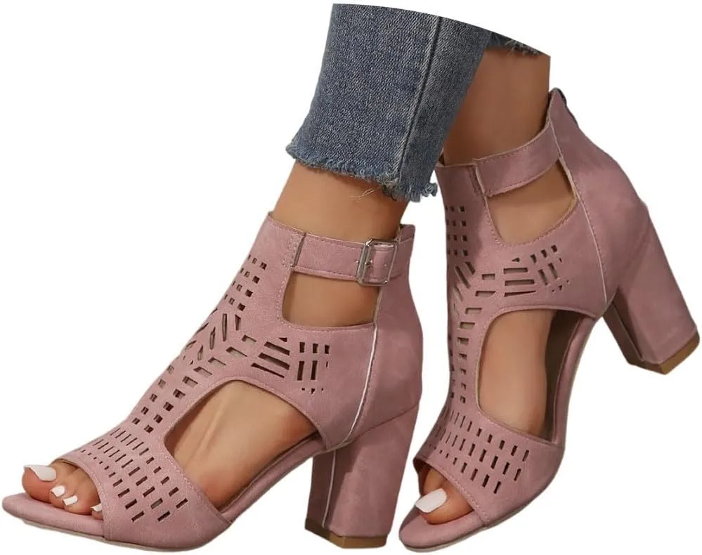 Low Heel Dress Shoes For Women Wedding Platform Sandals Cute Slip-On Dressy Slide On Shoes Women