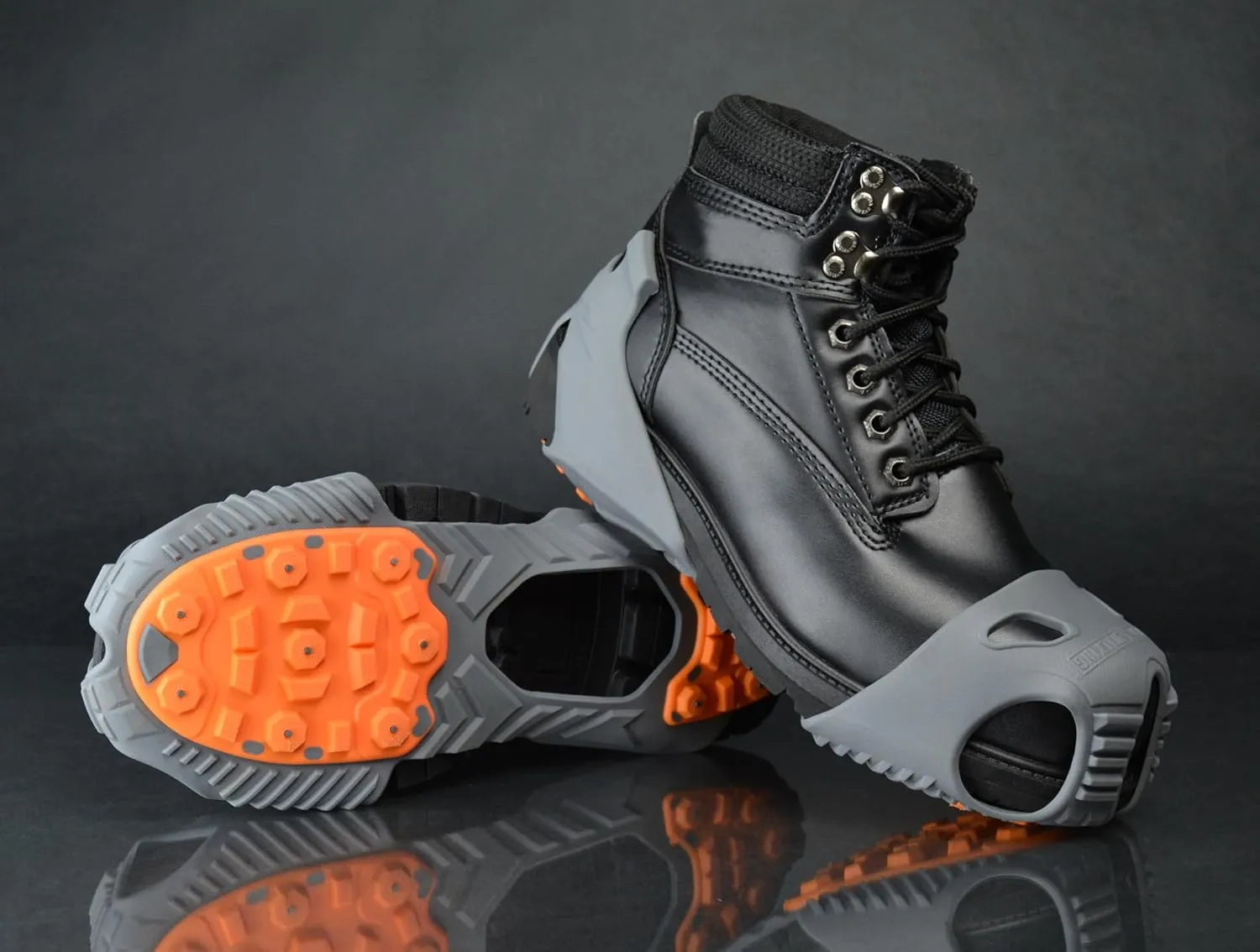 Low-Pro Ice Cleat, Heavy-Duty Industrial Grade Traction Aid for Walking on Snow and Ice (1 Pair)