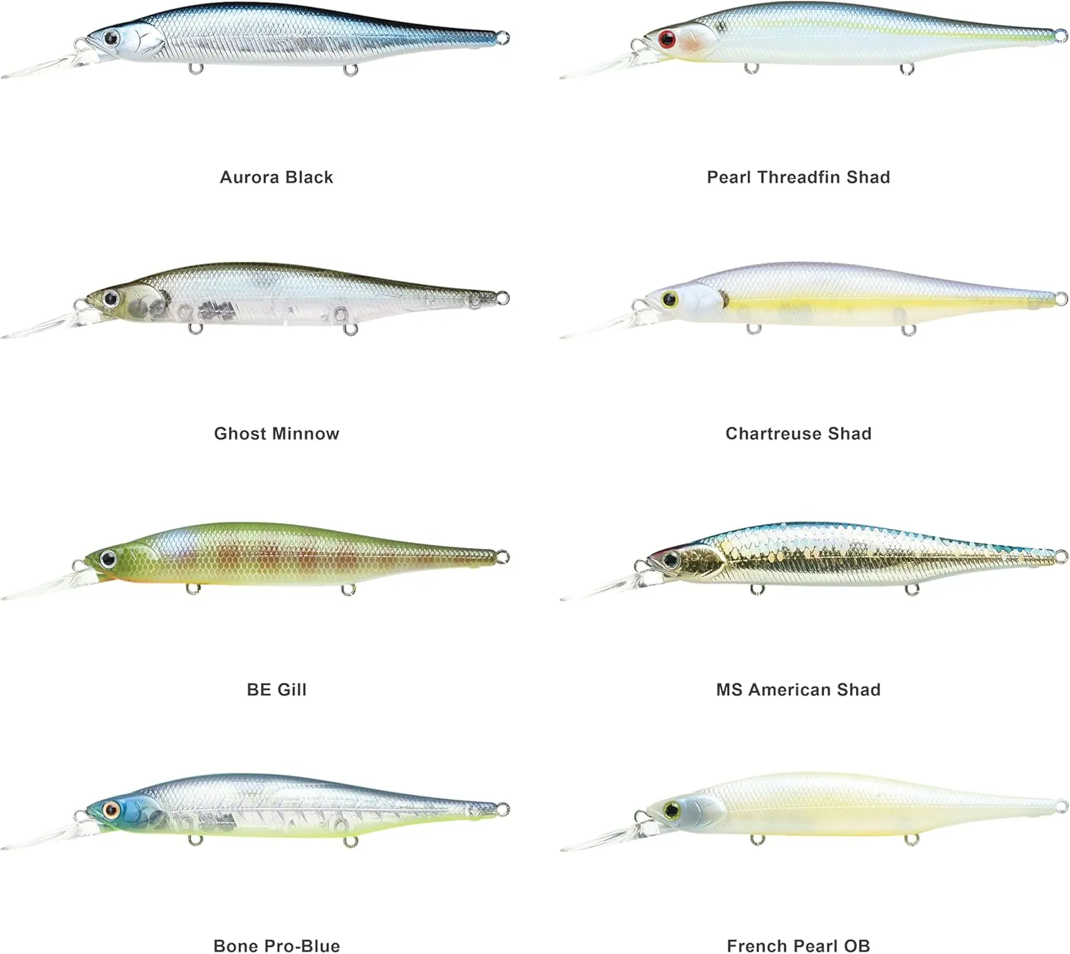 LUCKY CRAFT Lightning Pointer 110DD ~Deep Diver~, Freshwater Bass Fishing Lure, Jerkbait, Smallmouth, Walleye, Pike, Suspending, Tournament Winning, Deep Diver, Fishing Gear, Fishing Accessories