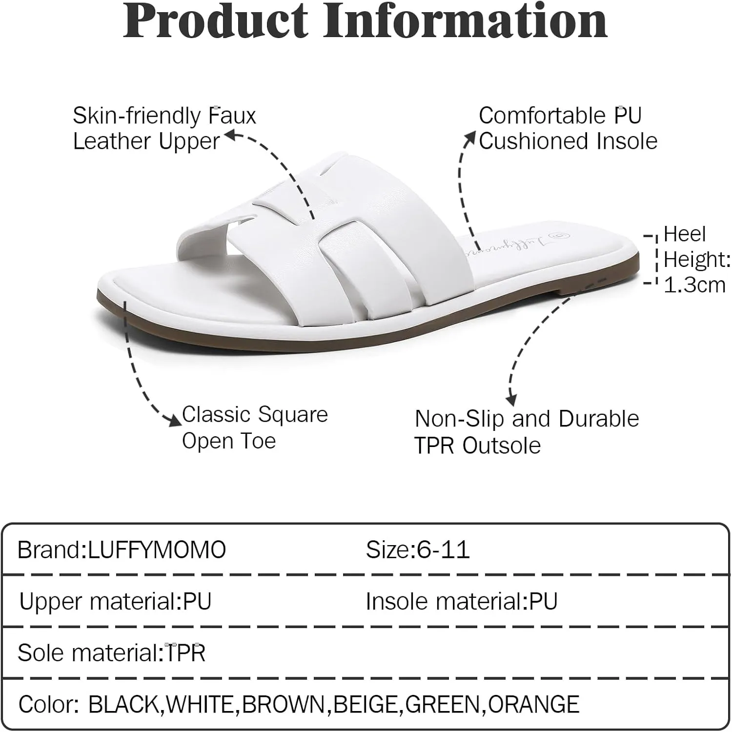 Luffymomo Womens Slip on Flat Sandals Comfortable Summer Casual Slides Sandals
