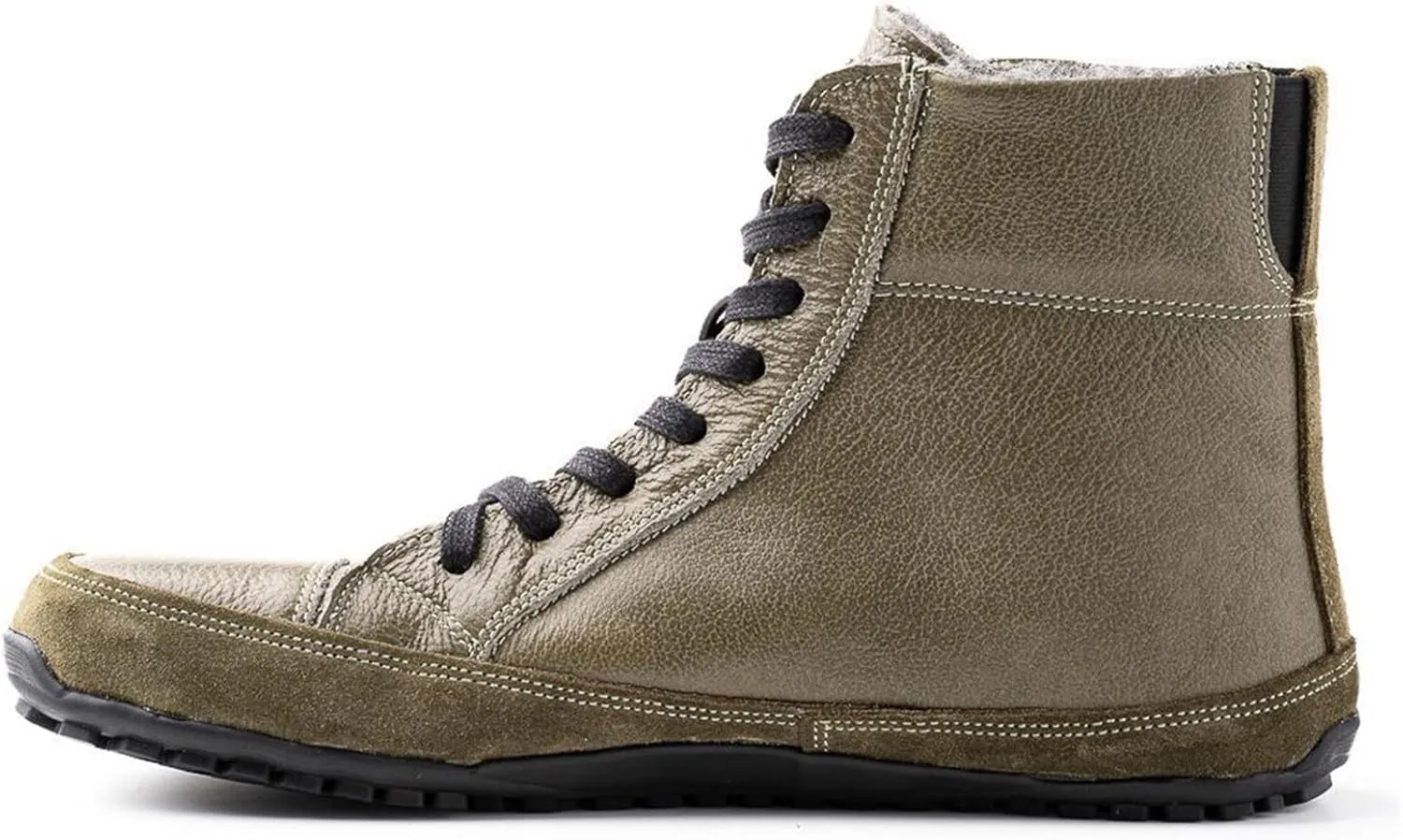 Magic Shoes Alaskan Mens Winter Boots with Fleece Lined Barefoot Shoes for Couples Non-Slip Hiking Footwear Comfort Warm Work Boots Grounded Shoes Zero Drop Booties Walking