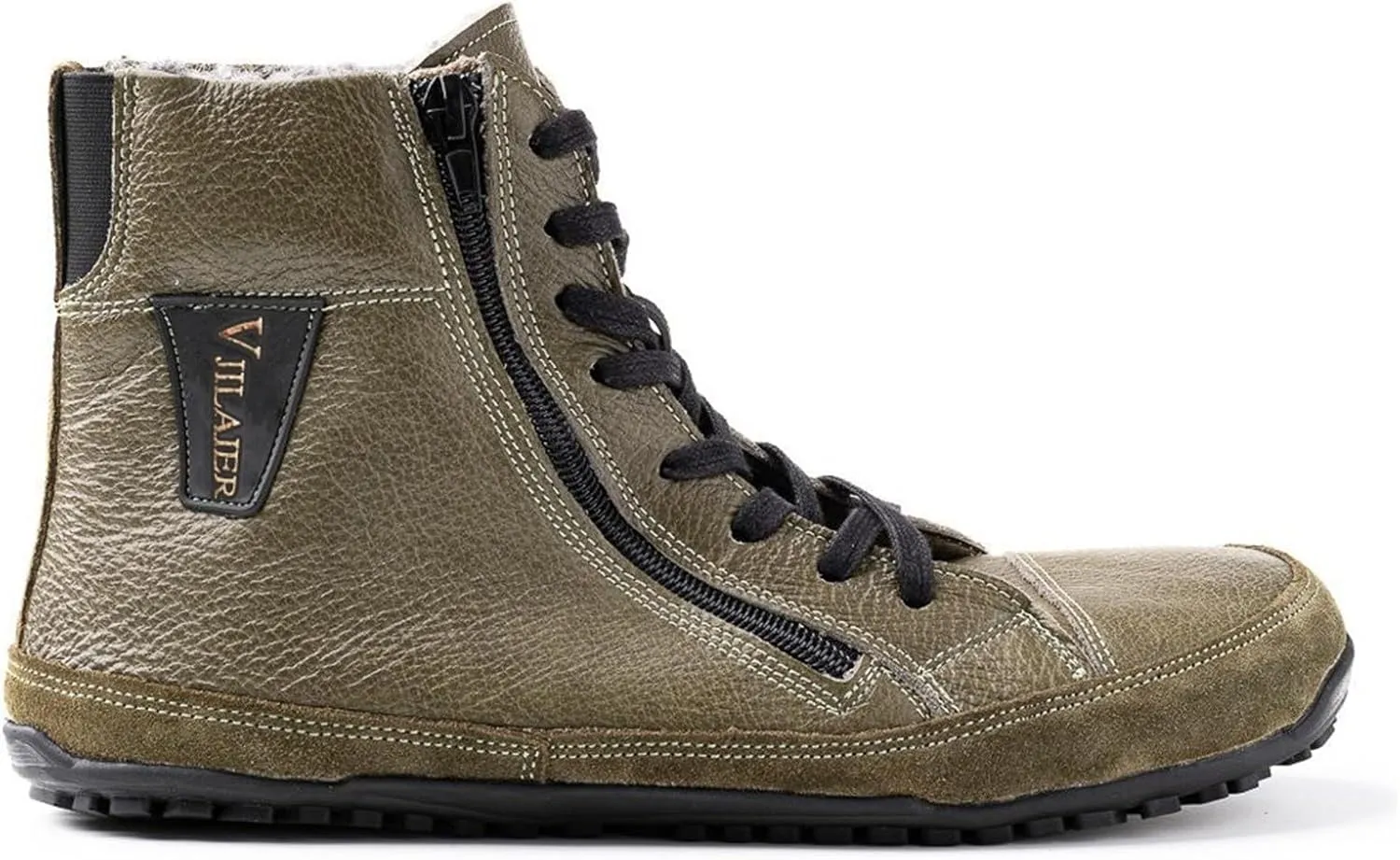 Magic Shoes Alaskan Mens Winter Boots with Fleece Lined Barefoot Shoes for Couples Non-Slip Hiking Footwear Comfort Warm Work Boots Grounded Shoes Zero Drop Booties Walking