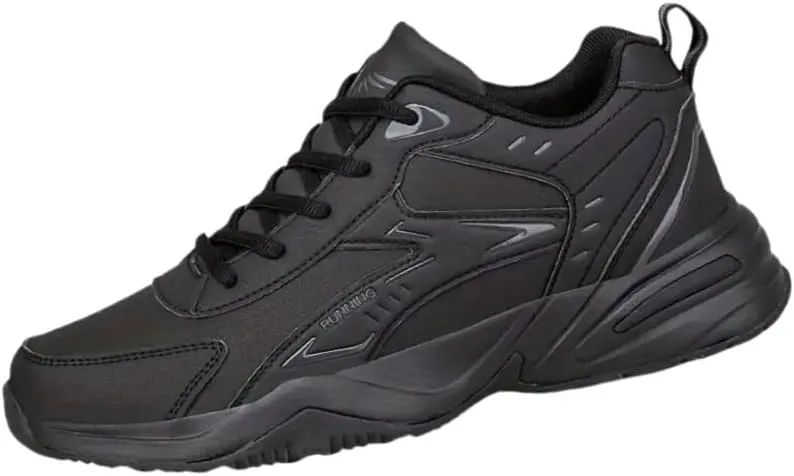 Men's Athletic Sneakers - Striped/Solid, Lace-Up Casual & Running Shoes with Breathable Fabric Lining and Durable TPR Sole