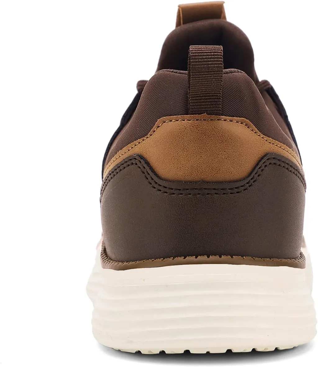 Men's Fashion Dress Mesh Sneakers Casual Walking Business Oxfords Lace-Up Comfortable Breathable Lightweight Shoes