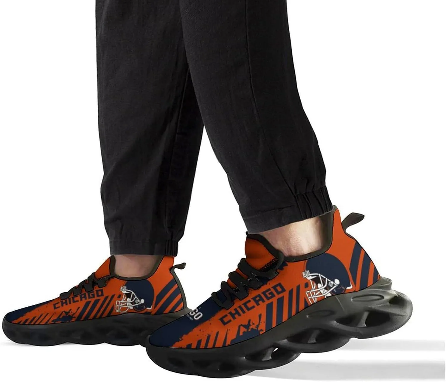 Men's Football Flex Control Sneakers Casual Breathable Fans Gifts Sports Workout Athletic Gym Slip-on Shoes for Men Women