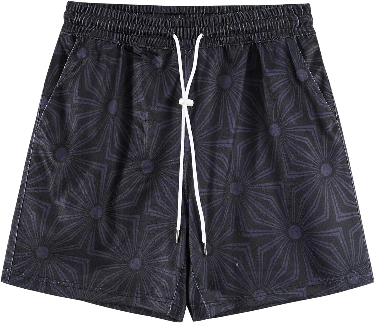 Mens Graphic Basketball Shorts - Cool Athletic Mesh Shorts for Sports Street Style