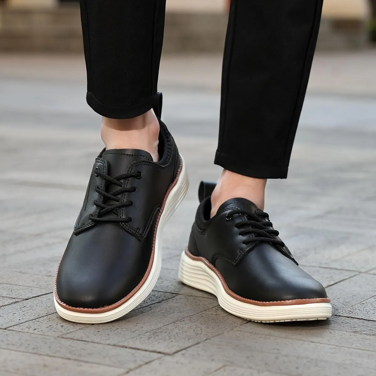 Men's Oxford Casual Dress Shoes Business Formal Sneakers Fashion Comfort Walking Shoes