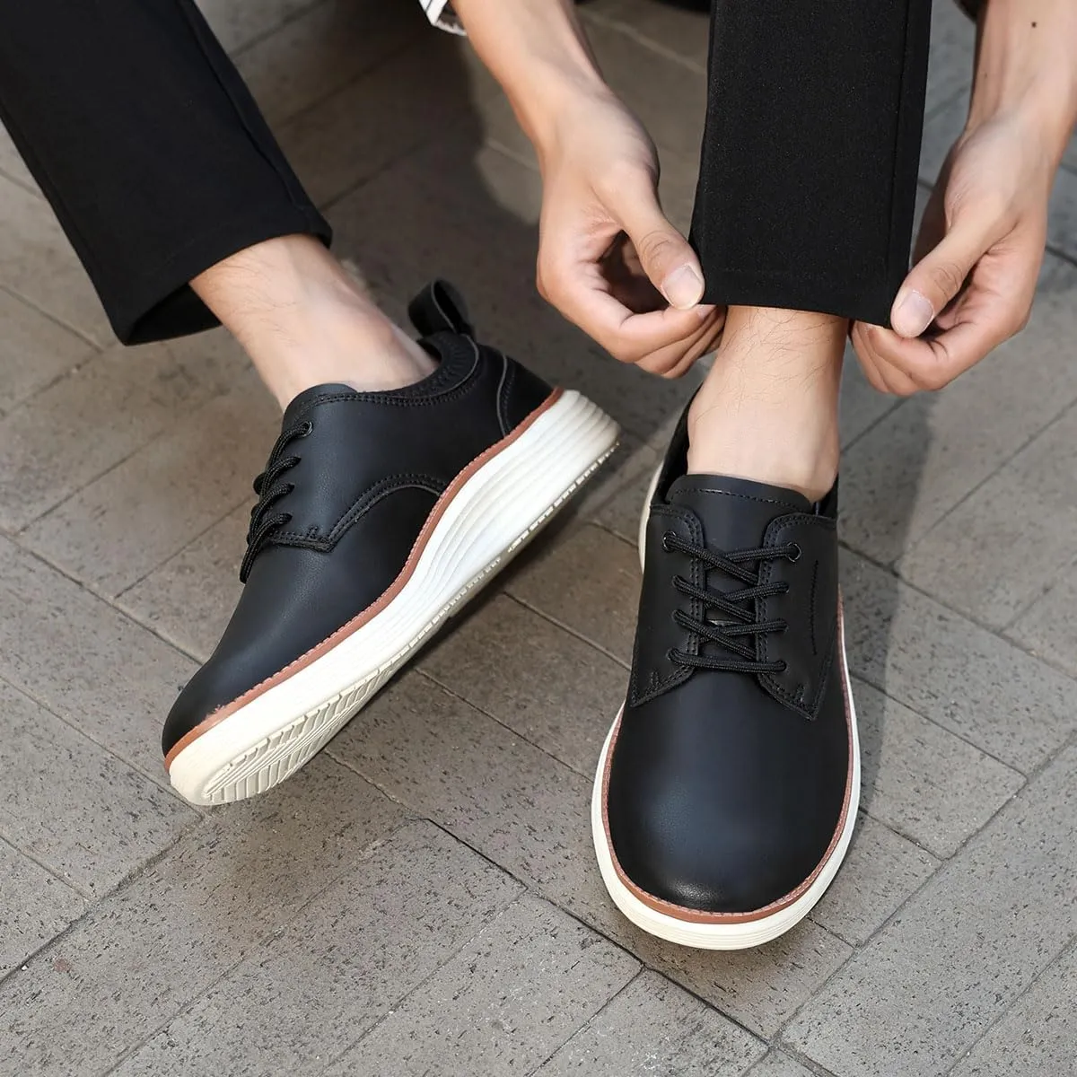 Men's Oxford Casual Dress Shoes Business Formal Sneakers Fashion Comfort Walking Shoes