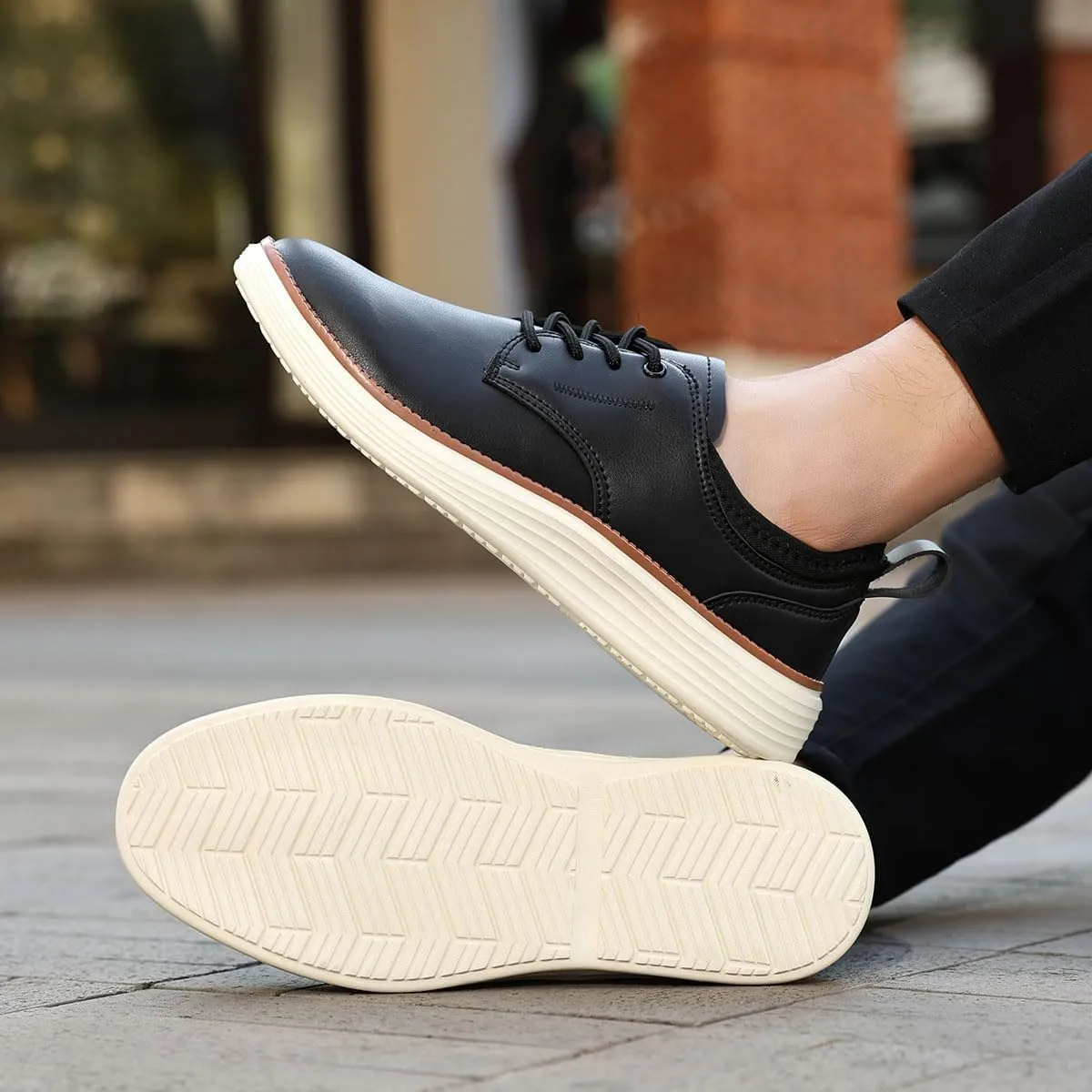 Men's Oxford Casual Dress Shoes Business Formal Sneakers Fashion Comfort Walking Shoes