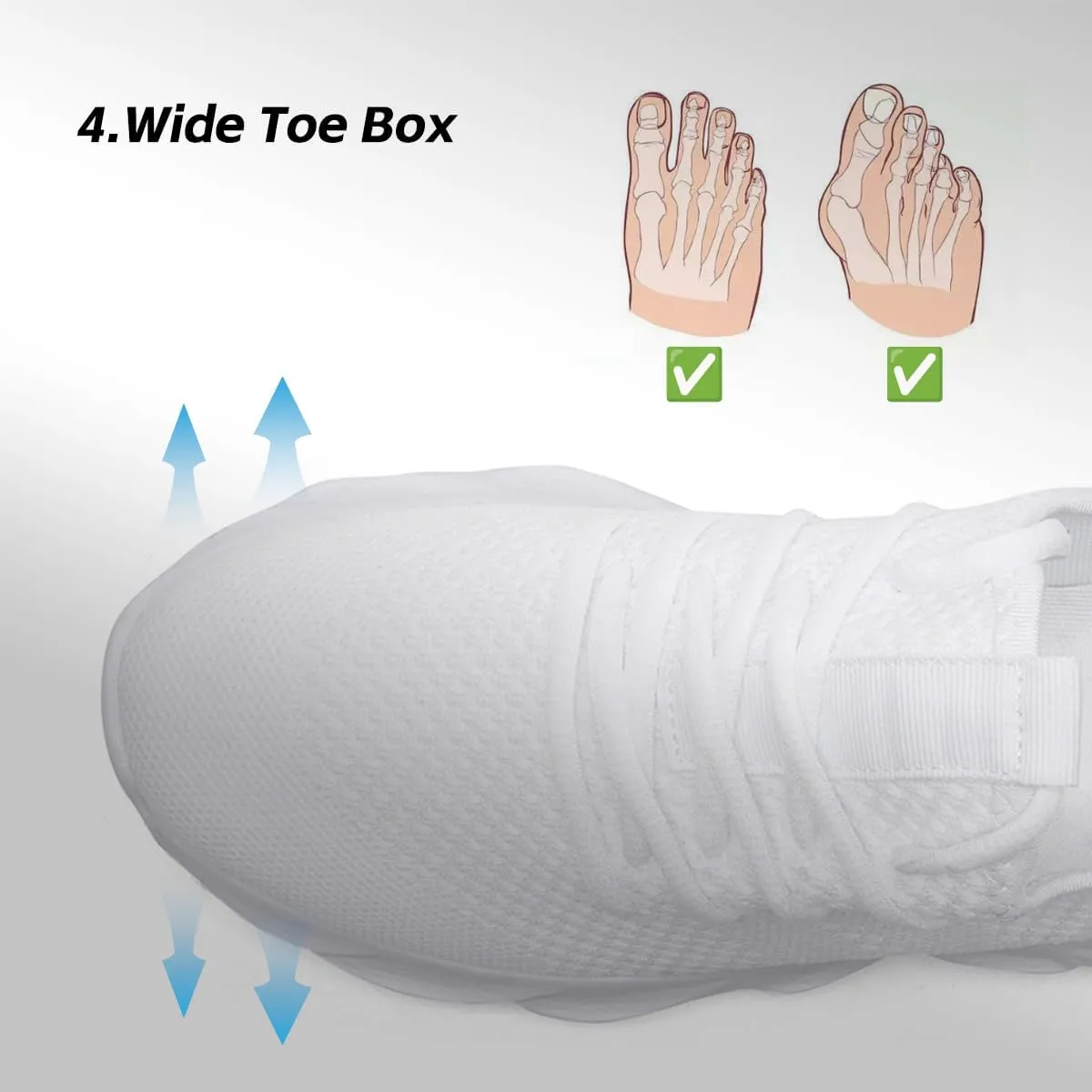 Men's Running Shoes Walking Sneakers Casual Walkout Shoes Tennis Athletic Shoes for Gym Sport