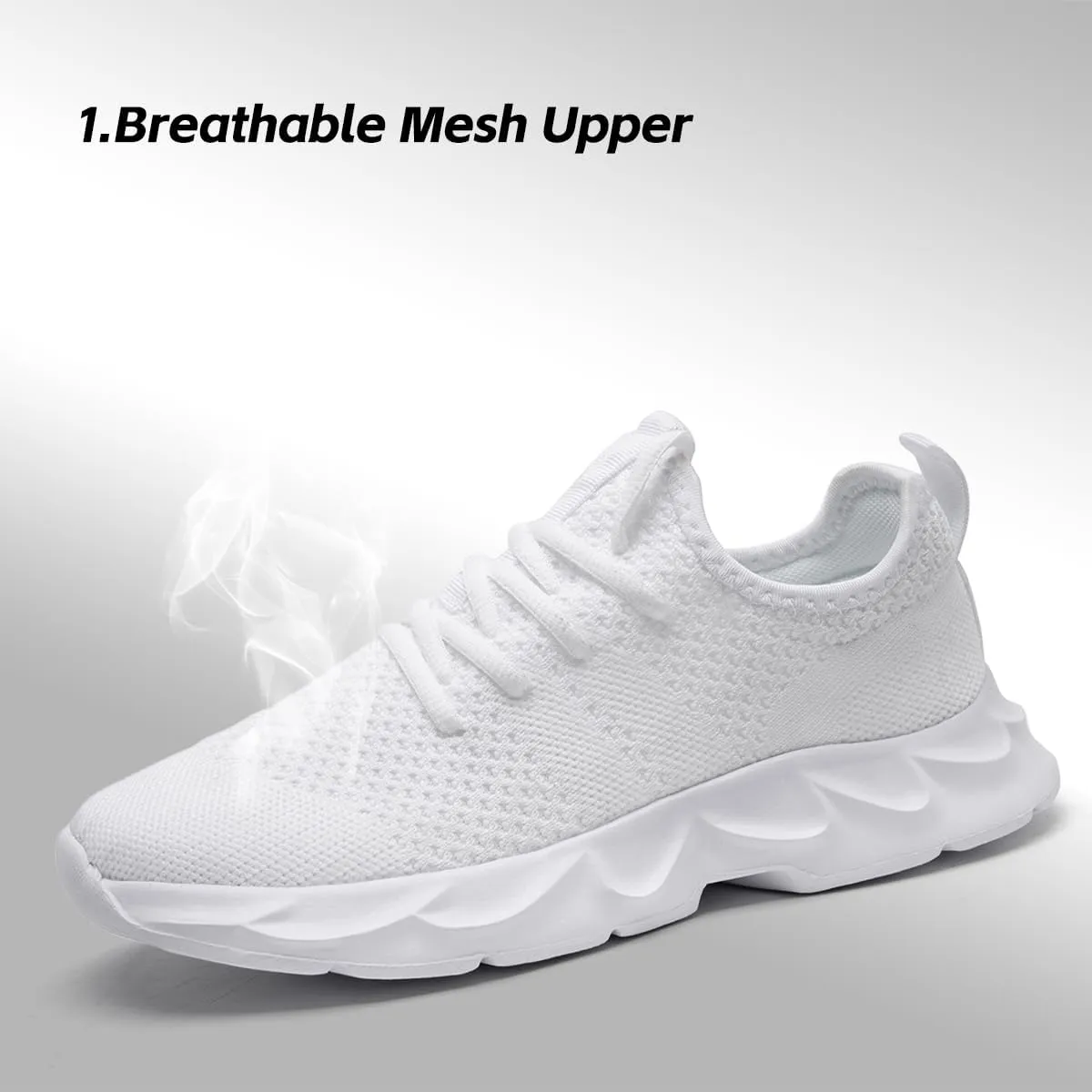 Men's Running Shoes Walking Sneakers Casual Walkout Shoes Tennis Athletic Shoes for Gym Sport