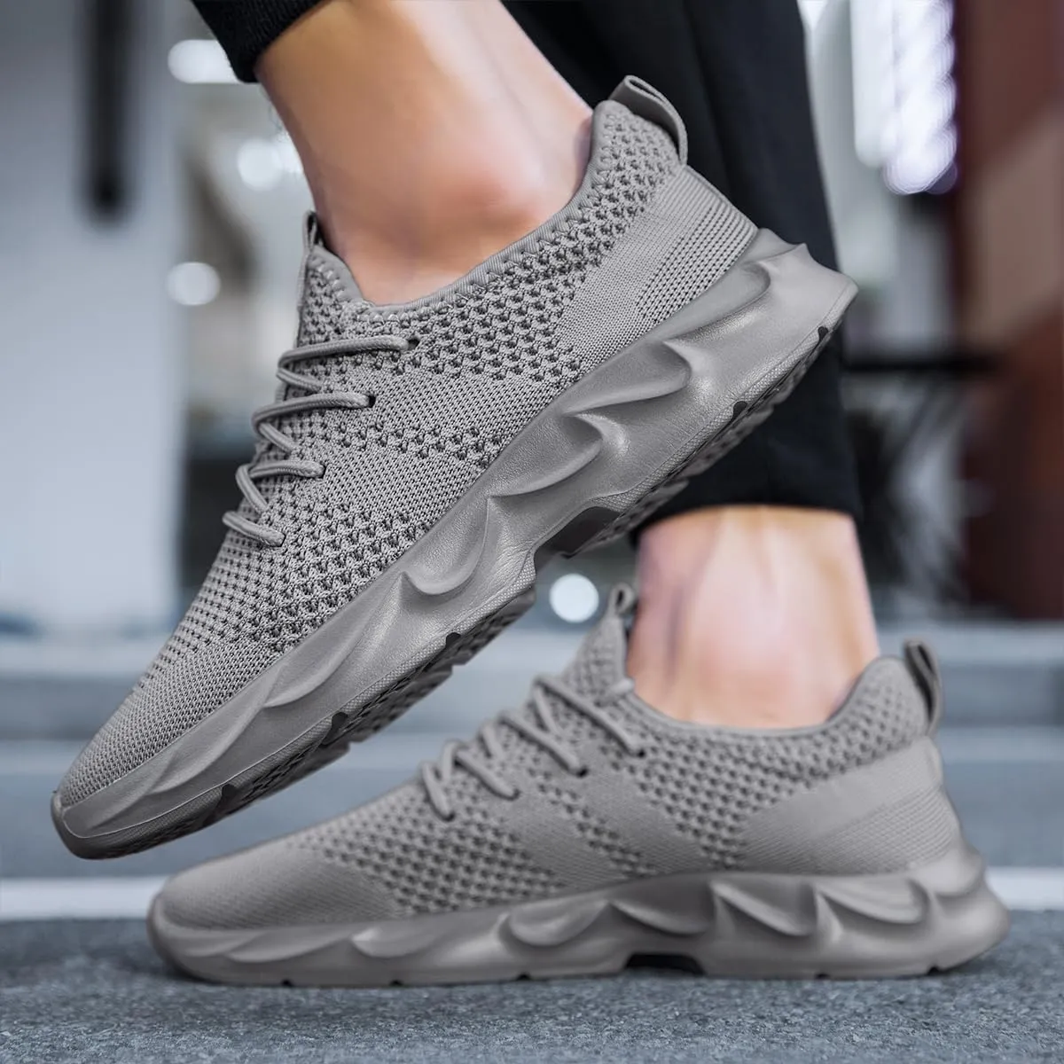 Men's Running Shoes Walking Sneakers Casual Walkout Shoes Tennis Athletic Shoes for Gym Sport