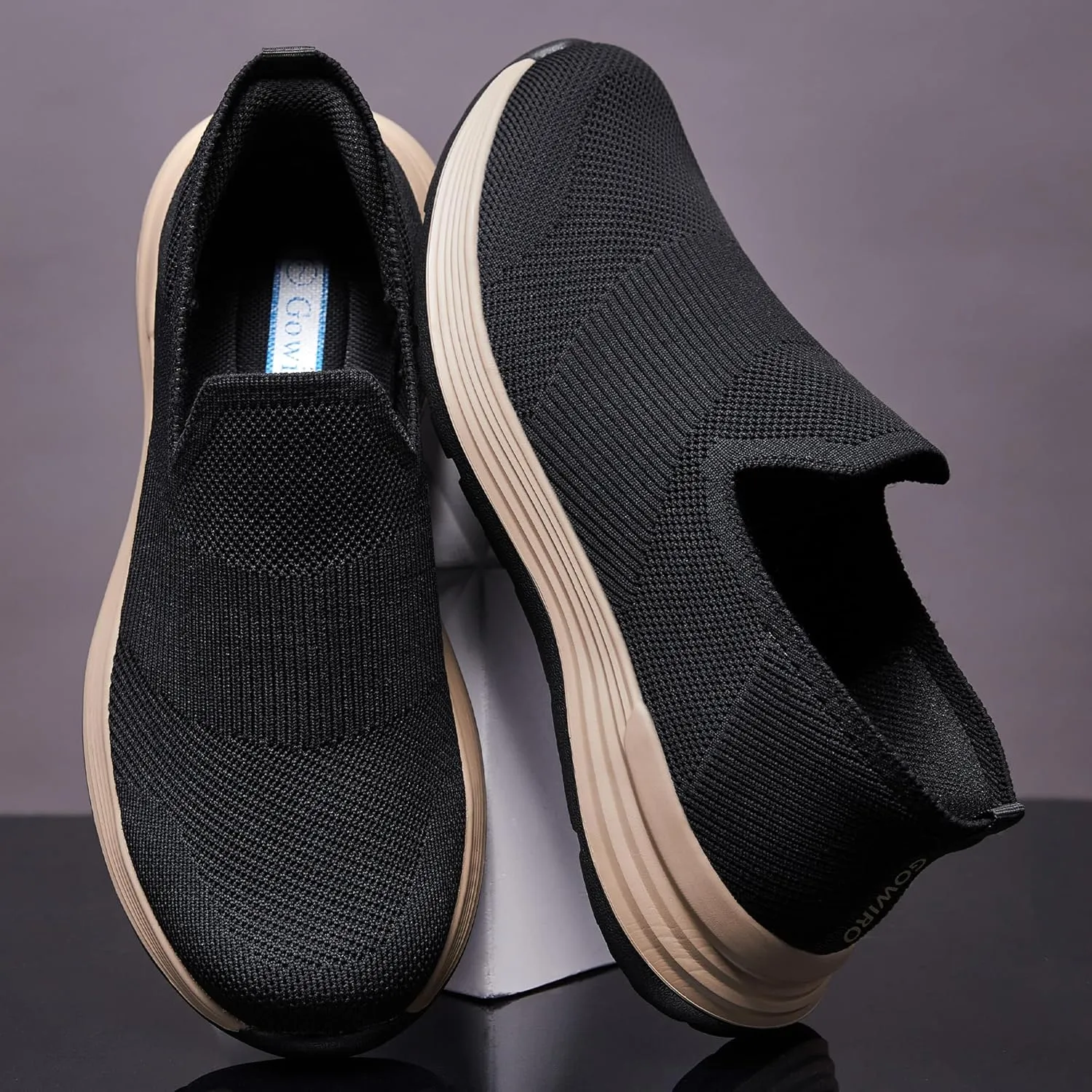 Men's Slip-On Loafers，Textile Materials，Comfort Flex Sole，Free and Convenient to wear Casual Walking Shoes