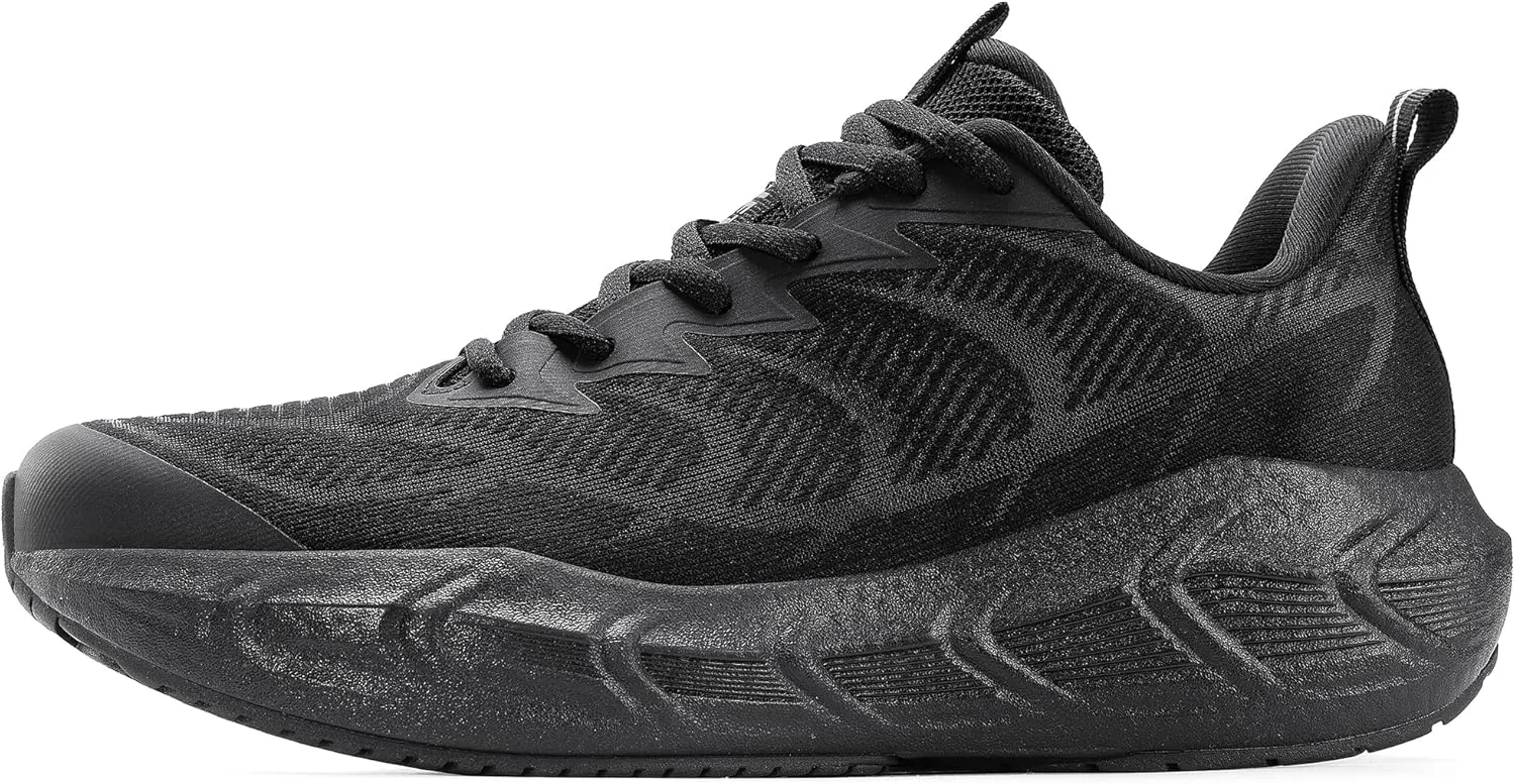 Men's Walking Running Tennis Shoes Comfortable Breathable Lightweight Cushioning Non-Slip Fashion Sneakers for Athletic Gym Workout