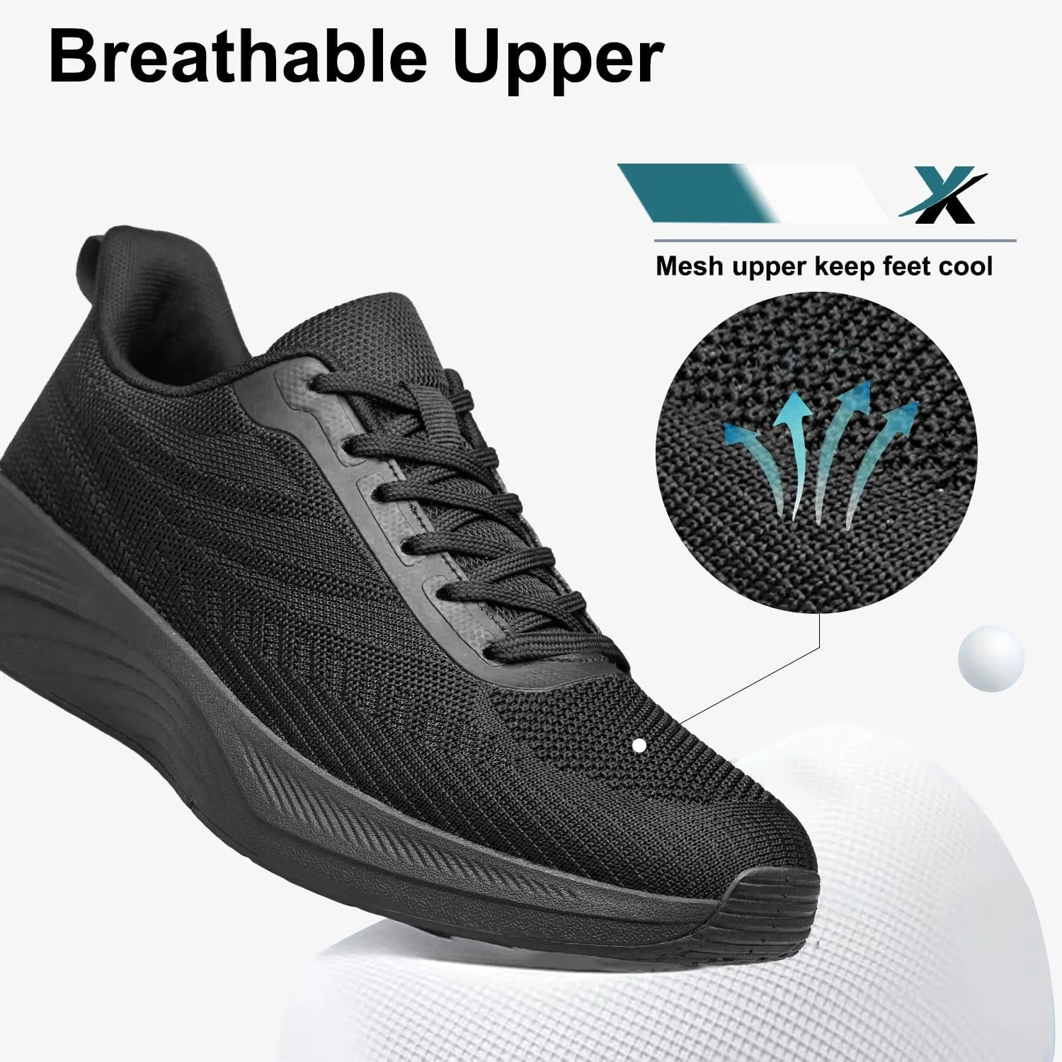 Men's Walking Shoes Slip on Comfortable Lightweight Running Shoes Athletic Gym Workout Cross Training Sneakers