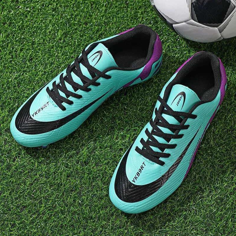 Men's Womens Soccer Shoes Cleats Professional High-Top Breathable Athletic Football Boots for Outdoor Indoor TF/AG 3US-11US