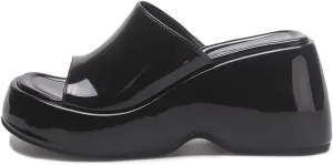 MRKEWUNEY Fashion Summer Platform Slippers Sandals Slip On Wedge Sandals
