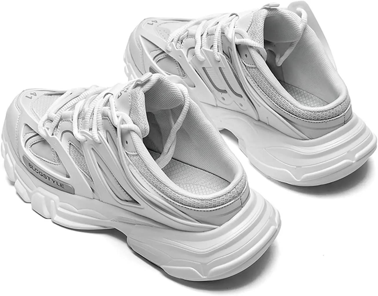 Niepce Inc Streetwear Open Back Men's Fashion Slip On Chunky Sneakers