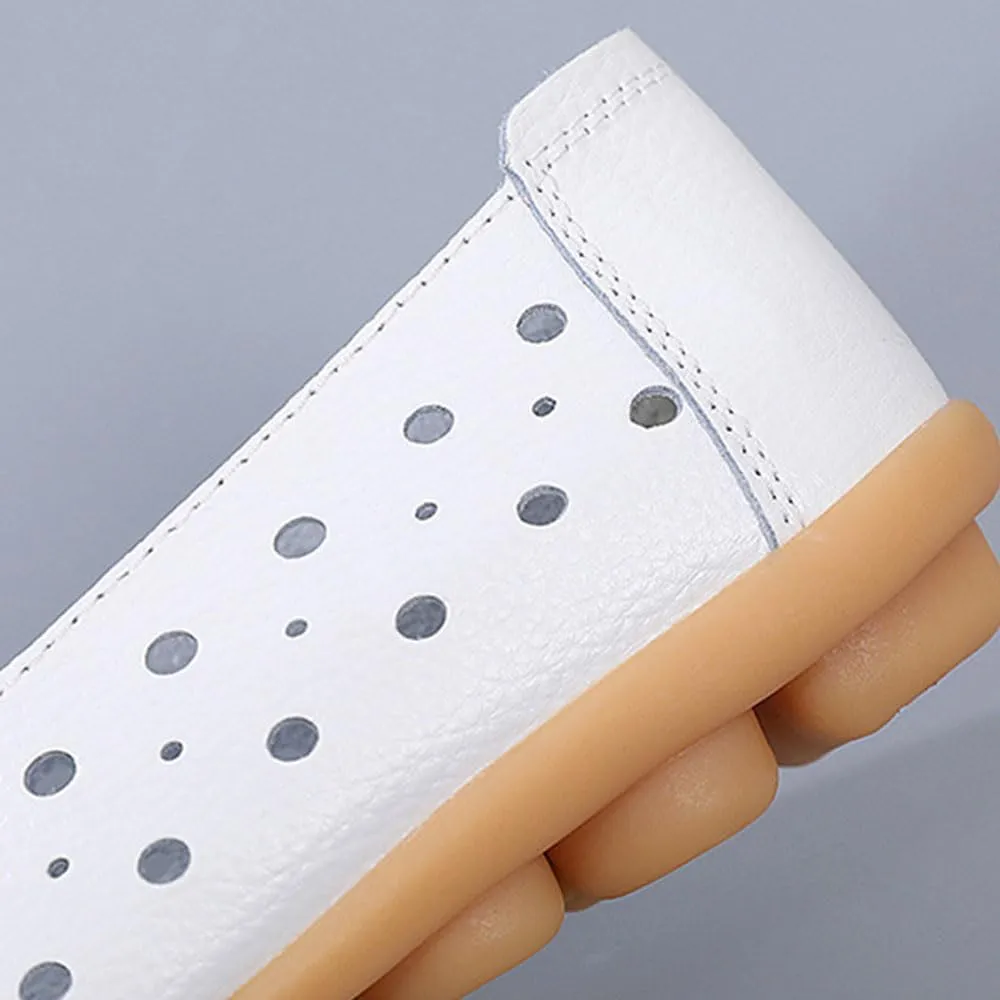 Orthopedic Loafers in Breathable Leather,Orthopedic Shoes for Women,Summer Casual Slip-On Shoes