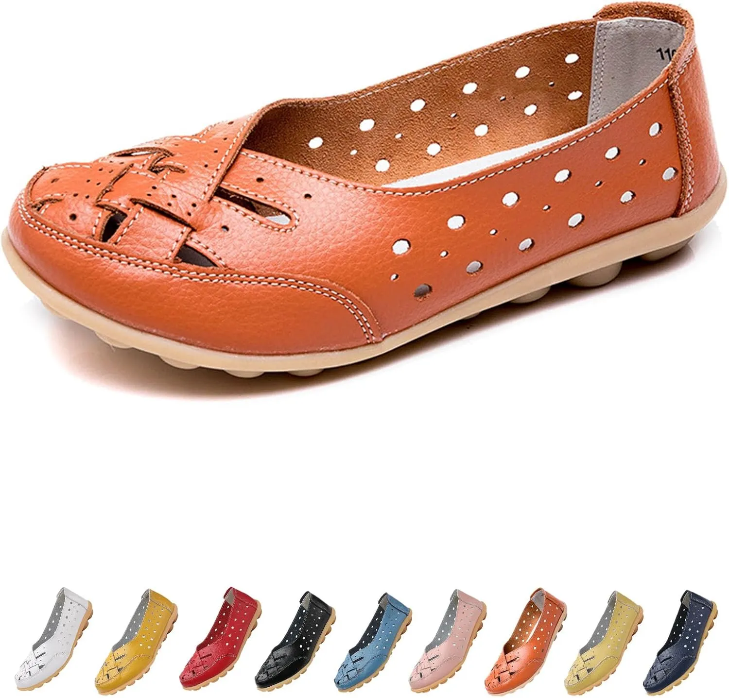 Orthopedic Loafers in Breathable Leather,Orthopedic Shoes for Women,Summer Casual Slip-On Shoes