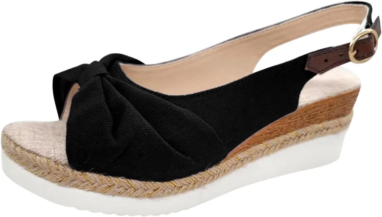 Orthopedic Wedge Sandals Women Summer Dressy Ankle Strap Flat Sandals Casual Strappy Low Wedges Slip on Zipper Beach Sandals