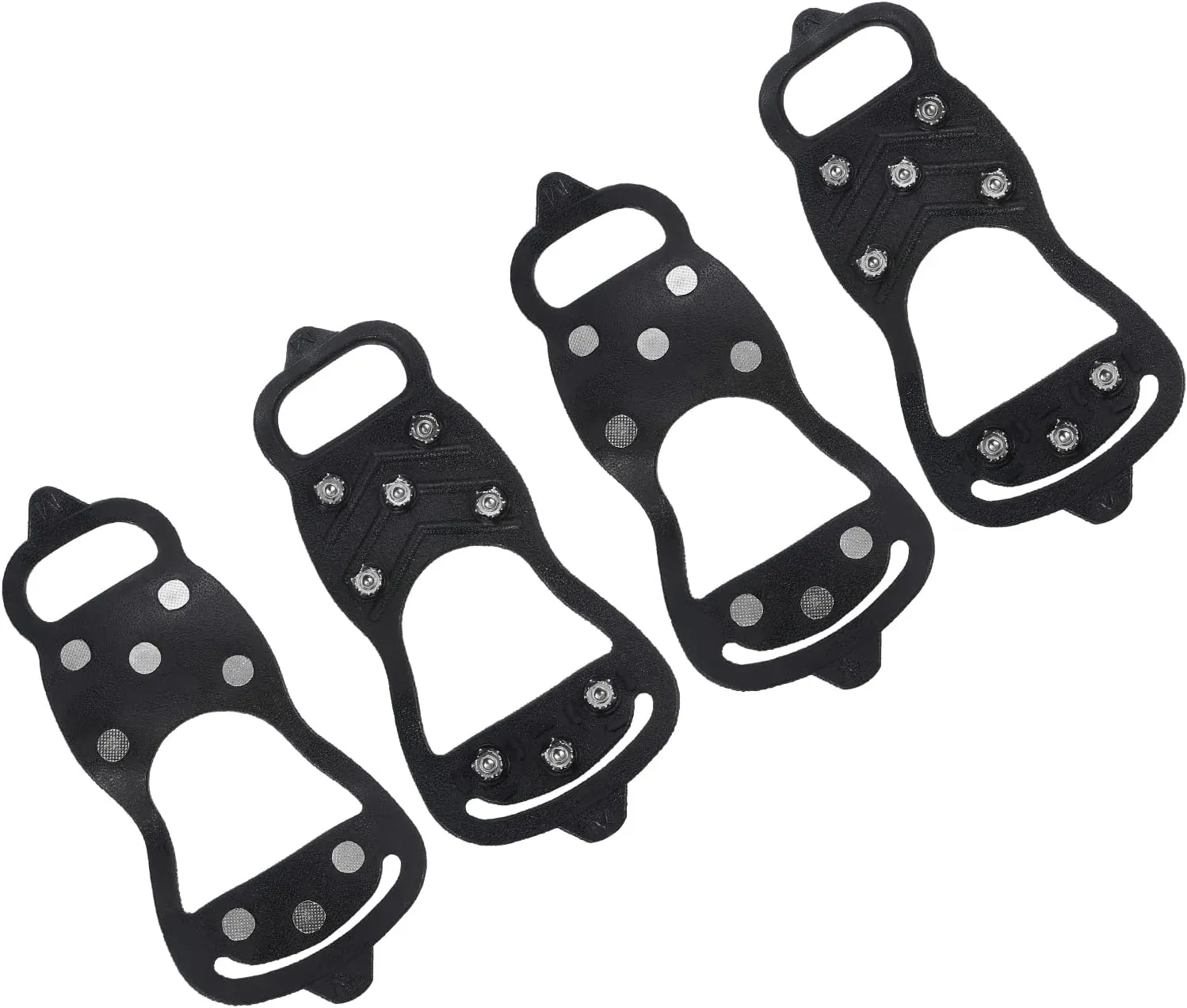 PATIKIL Ice Cleats, Snow Traction Cleat Anti Slip 8-Studs Silicone Crampons Gripper Spikes Claw for Shoes and Boots