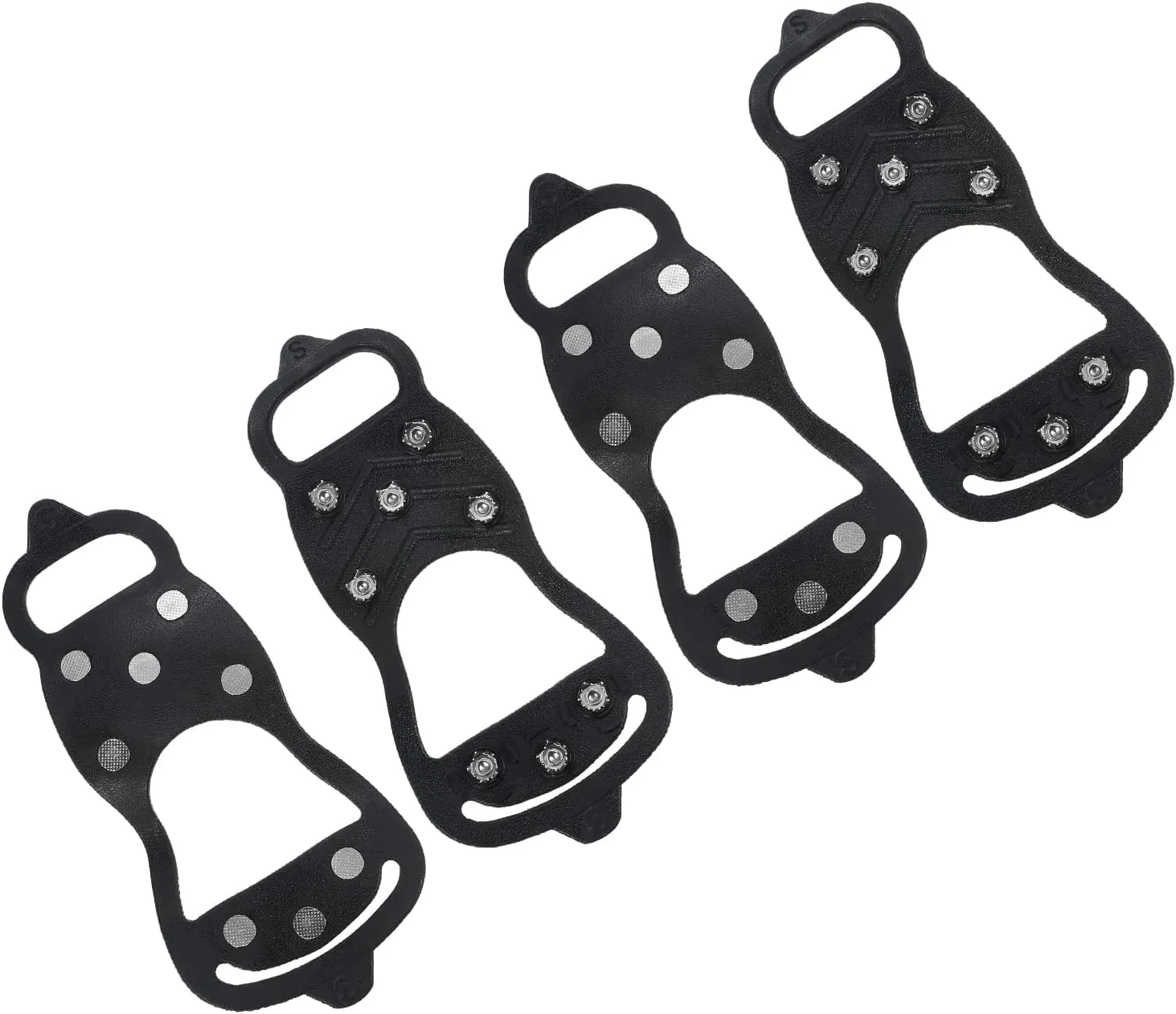 PATIKIL Ice Cleats, Snow Traction Cleat Anti Slip 8-Studs Silicone Crampons Gripper Spikes Claw for Shoes and Boots