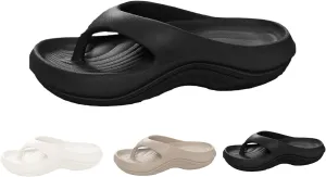 Pillow Arch Support Flip Flops for Women Summer Platform Recovery Flipflops Plantar Fasciitis Orthopedic Sandals Beach Slippers Shower Shoes Soft Slip-on Summer Chic Slides