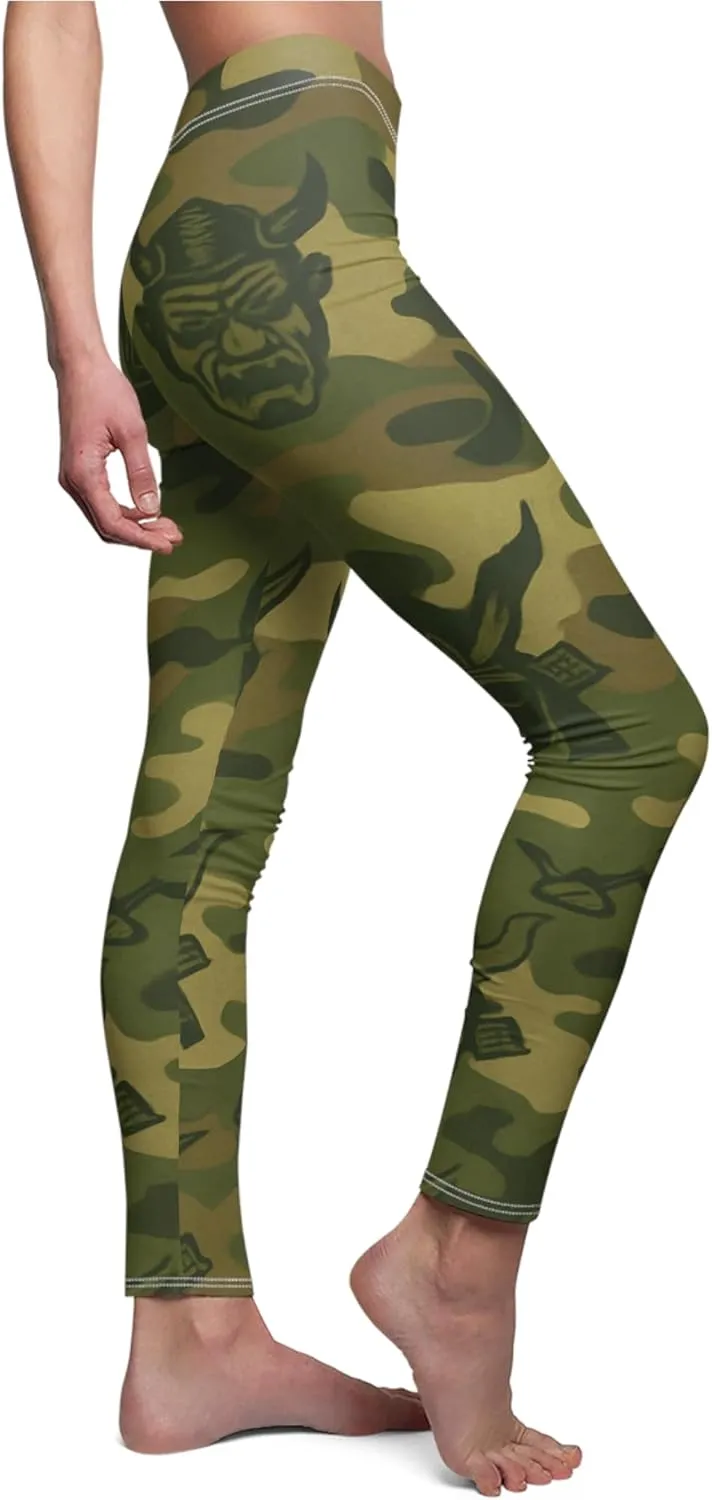 Planet Camo Green Ninja Warrior Leggings – Women’s Streetwear Fitness Pants | Bold Workout, Lounge, or Casual Style