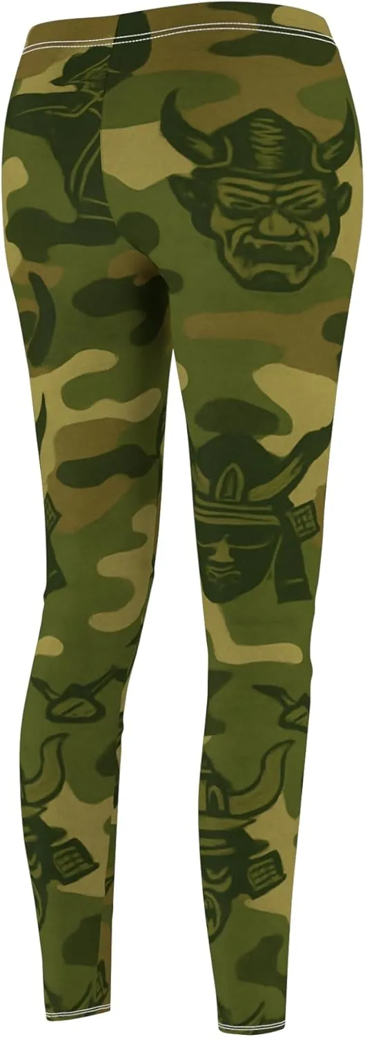 Planet Camo Green Ninja Warrior Leggings – Women’s Streetwear Fitness Pants | Bold Workout, Lounge, or Casual Style