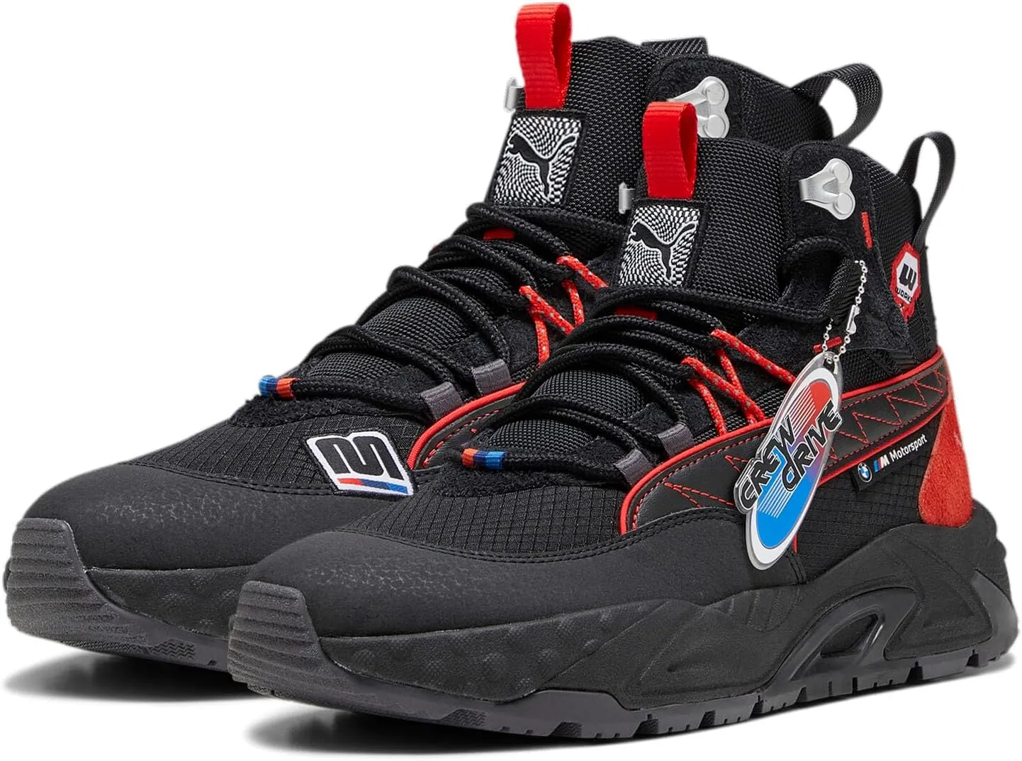 PUMA Mens BMW M Motorsport RS-Trck Mid GC Motorsport Inspired Sneakers Shoes