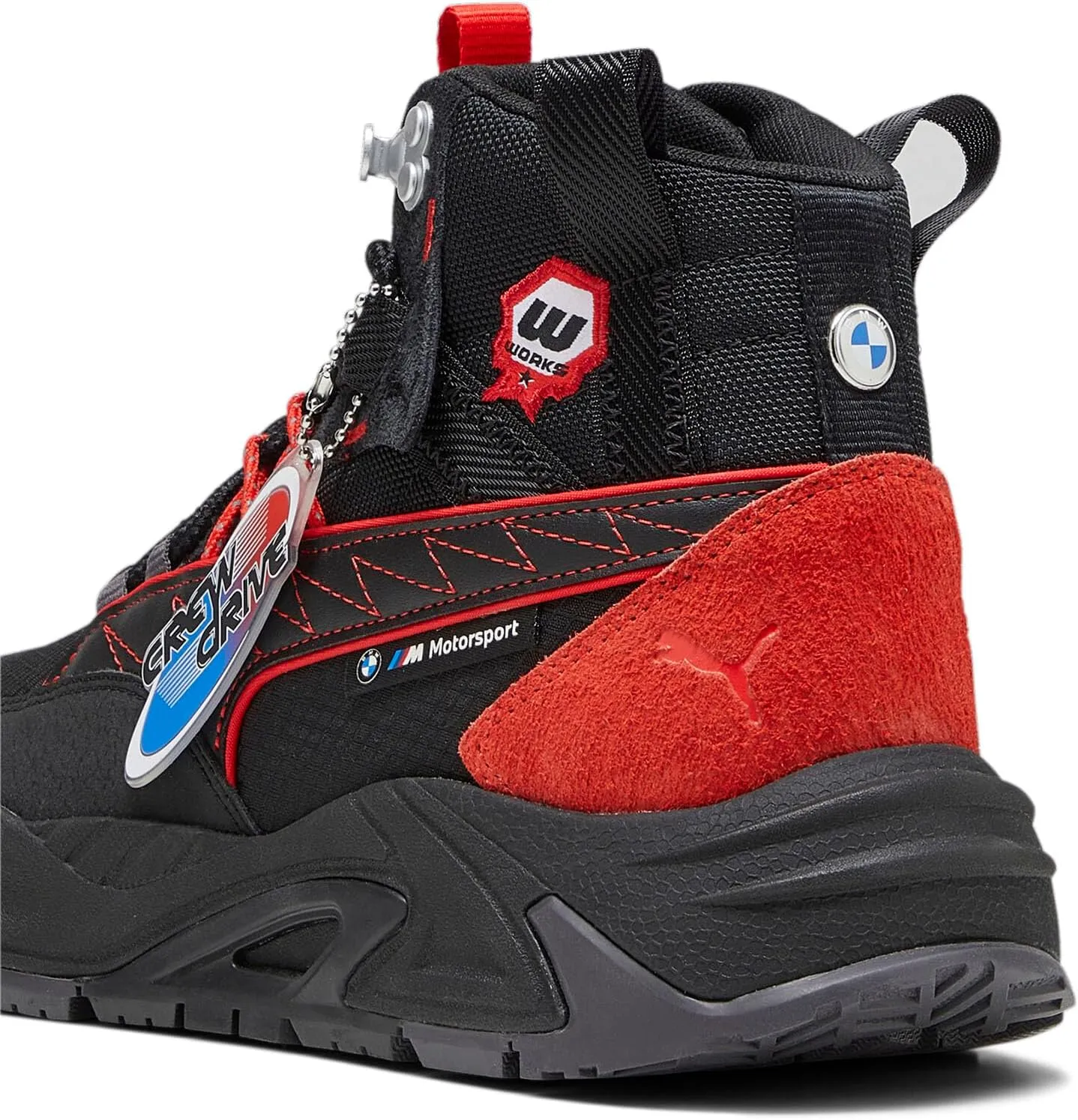 PUMA Mens BMW M Motorsport RS-Trck Mid GC Motorsport Inspired Sneakers Shoes