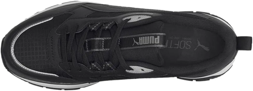 PUMA Mens R78 Trek Lace Up Sneakers Shoes Casual - Black, Grey