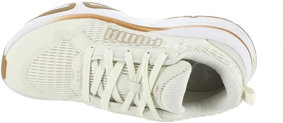 PUMA Womens Softride Divine Running Sneakers Shoes - Gold, White